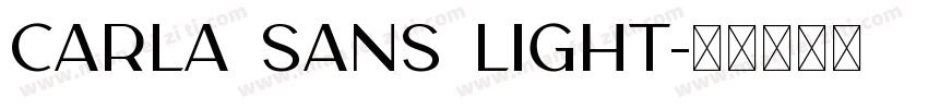 Carla Sans Light字体转换